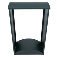 Kaminholzregal aus Metall grün Outdoor Brennholzregal 160x98x50 cm