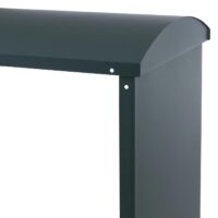 Kaminholzregal aus Metall grün Outdoor Brennholzregal 160x98x50 cm