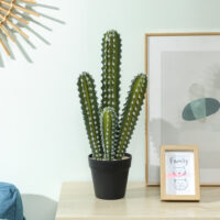 Kaktus Kunstpflanze künstlich im Topf Deko für Büro 53cm