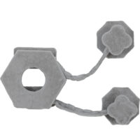 Hellgraue Katzen Kletterwand inklusive Katzenhaus.