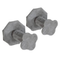 Hellgraue Katzen Kletterwand inklusive Katzenhaus.