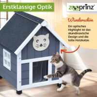 Katzenhaus Katerli, ein sicherer und geschützter Rückzugsort für Ihre Katze.