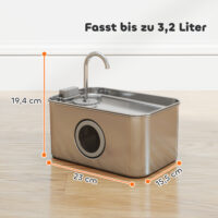 Katzenbrunnen Trinkbrunnen leise mit Filter für Katzen 3L