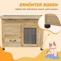 Katzenhaus Katzenhütte Outdoor wetterfest für Katzen bis 6kg