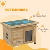 Katzenhaus Katzenhütte Outdoor wetterfest für Katzen bis 6kg
