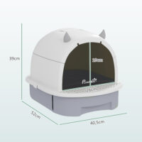 Katzenklo mit Deckel Schublade und Schaufel für Katzen