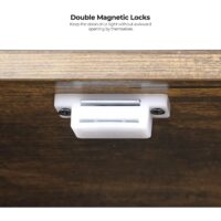 Brauner Katzenschrank im Vintage Design, Holz, für Katzentoilette