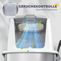 Katzentoilette geschlossen mit Schaufel aus Edelstahl