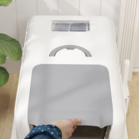 Katzentoilette mit Filter und Schaufel für Katzen aus Edelstahl