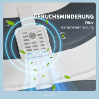 Weiss-graues Katzenzubehör, geruchshemmend, hygienisch und kompakt, für eine saubere Umgebung.