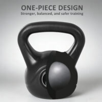 Kettlebell Kugelhantel für Anfänger 8kg schwarz