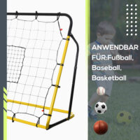Vielseitiger Kickback Fussball Rebounder und Tor, dient als effektive Rückprallwand für intensives Fussballtraining.