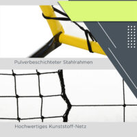 Vielseitiger Kickback Fussball Rebounder und Tor, dient als effektive Rückprallwand für intensives Fussballtraining.