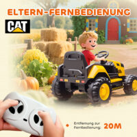 Kinder Elektroauto Baufahrzeug mit Fernbedienung 3-6 Jahre gelb