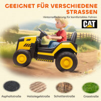 Kinder Elektroauto Baufahrzeug mit Fernbedienung 3-6 Jahre gelb