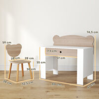 Kinder Schreibtisch mit Stuhl Schublade und Holz 3-8 Jahre