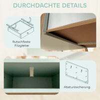 Kinder Schreibtisch mit Schubladen und Regal für Kinder grün