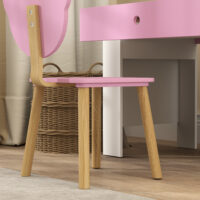 Kinder Schreibtisch Set mit Stuhl und Schublade für Mädchen rosa