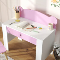 Kinder Schreibtisch Set mit Stuhl und Schublade für Mädchen rosa