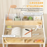Kinder Schreibtisch Set mit Stuhl und Stauraum Holz