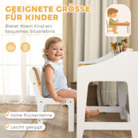 Kinder Schreibtisch Set mit Stuhl und Stauraum Holz