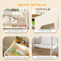 Kinder Schreibtisch Set mit Stuhl und Stauraum Holz