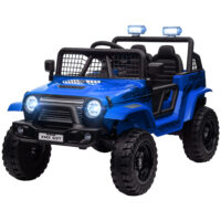 Blauer 12V Geländewagen als Kinderauto mit Fernbedienung, ideal für Kinder von 3-6 Jahren. Bereit für jedes Abenteuer.