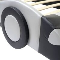 Kinderbett Autobett mit Lattenrost Kunstleder Holz 190x100cm