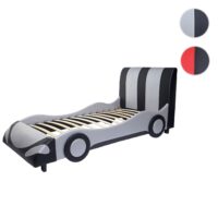 Kinderbett Autobett mit Lattenrost Kunstleder Holz 190x100cm