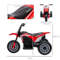 Kindermotorrad Elektro für Kinder mit Sound 18-36 Monate rot