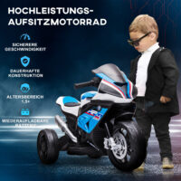 Rotes, sicheres Elektromotorrad für Kinder ab 18 Monaten, bietet Fahrspass unter sicheren Bedingungen.