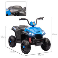 Kinderquad Elektro mit Licht Musik und Federung für 3-5 Jahre