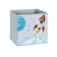 Kinderregal Spielzeugregal mit hoher Kapazität, 2 Boxen, Holz Weiss