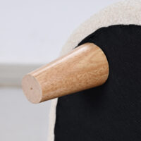 Kindersessel bequem mit Bärenohren aus Plüsch Fleece beige