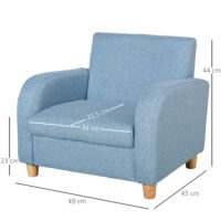 Kindersessel Kindersofa aus Schaumstoff für Kinderzimmer blau