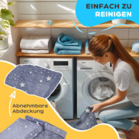 Graues 5-teiliges Kindersofa aus Schaumstoff mit flexibler Liegefunktion, ideal für vielseitigen Spielspass und Entspannung.