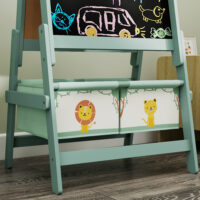 Kinderstaffelei 3 in 1 Tafel Whiteboard mit Papierrolle für Kinder
