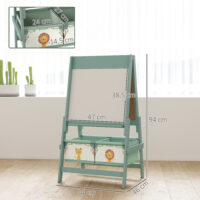 Kinderstaffelei 3 in 1 Tafel Whiteboard mit Papierrolle für Kinder