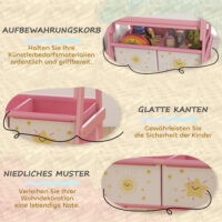 Kinderstaffelei Tafel Whiteboard Papierrolle für 3-8 Jahre rosa