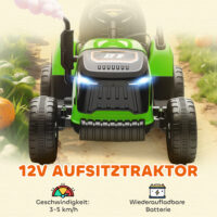 Kindertraktor elektrisch mit Fernbedienung für 3-8 Jahre