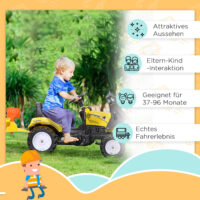 Kinder Trettraktor mit Frontlader und Pedalantrieb ab 3 Jahren