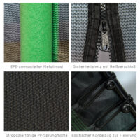 Grünes Kindertrampolin mit 163,5 cm Durchmesser, Sicherheitsnetz, empfohlen für Kinder von 3-10 Jahren