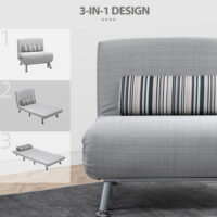 Klappbett Sessel Gästebett Faltmatratze 75x70x75cm Grau - Kompakter Klappstuhl für Gäste, platzsparend und bequem.