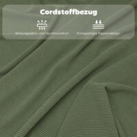 Klappstühle 4er Set gepolstert faltbar mit Metallrahmen grün