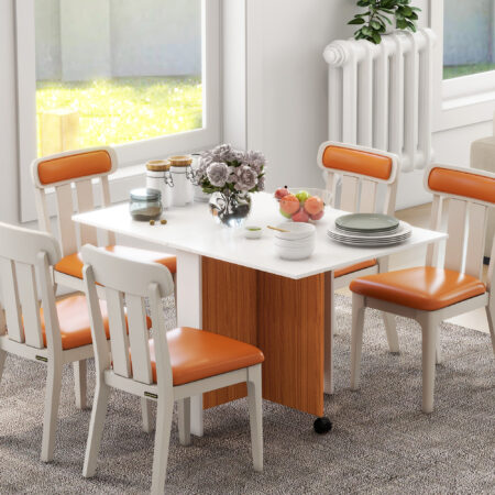 Klapptisch mit Rollen klappbare Arbeitsplatte Beistelltisch Weiss – Produktfoto zeigt modernes Design, hochwertige Materialien und funktionale Eigenschaften ideal für Wohn- oder Arbeitsbereiche. Perfekt als Einrichtungsinspiration oder zur Produktpräsentation in einem Onlineshop.