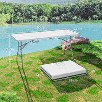 Klapptisch Campingtisch Picknicktisch faltbar weiss