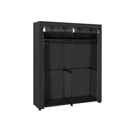 Kleiderschrank aus Stoff, leicht aufzubauen und platzsparend.