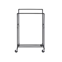 IndustrialVIBE Kleiderständer mit Doppelstange für mehr Stauraum.