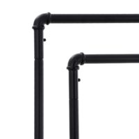 IndustrialVIBE Kleiderständer mit Doppelstange für mehr Stauraum.