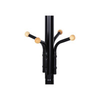 Kleiderständer Garderobenständer höhenverstellbar Metall Schwarz